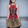 Mary Katrantzou Fall 2012 Magic Eye Godet Dress in Red - Lyst