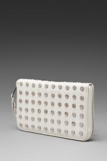 McQ by Alexander McQueen Mcq By Alexander Mcqueen Collar Stud Zip Around Wallet - Lyst