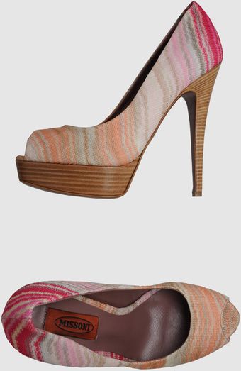 Missoni Platform Pumps - Lyst