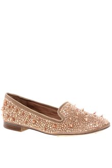 Sam Edelman Adena Stud Detail Satin Slippers - Lyst