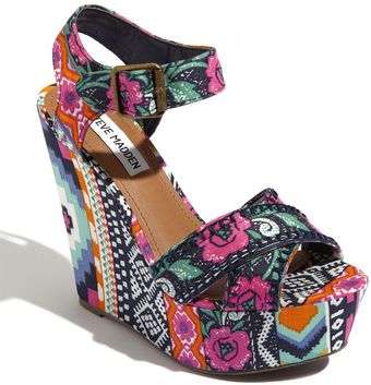 Steve Madden Winonna Wedge Sandal - Lyst
