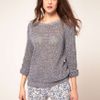 Vanessa Bruno Athé Vanessa Bruno Athe Cotton Knit Jumper in Gray (blue) - Lyst