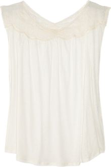 Vanessa Bruno Athé Embroidered Linen Top - Lyst