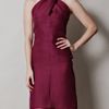 Yves Saint Laurent Double Layer Halterneck Dress in Purple (cherry) - Lyst