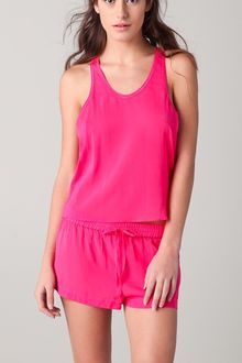 3.1 Phillip Lim Silk Racer Back Tank - Lyst