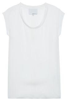 3.1 Phillip Lim Silk Crepe De Chine Muscle Tee - Lyst