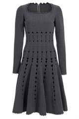 Alaïa Two Tone Pique Dress