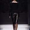 Alberta Ferretti Fall 2012 Leather Pencil Skirt  in Black - Lyst