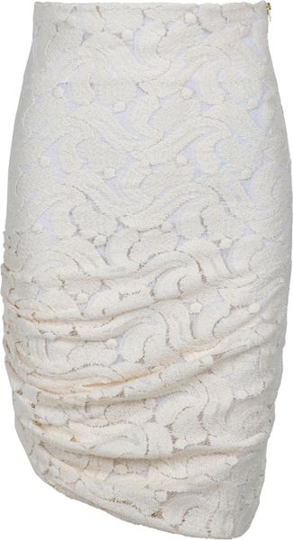 A.l.c. Lace Knee Length Skirt in Beige (cream) - Lyst