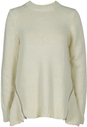 Alexander Wang Knit Zip Sweater - Lyst