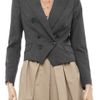 By Malene Birger Woolblend Twill Jacket in Gray - Lyst