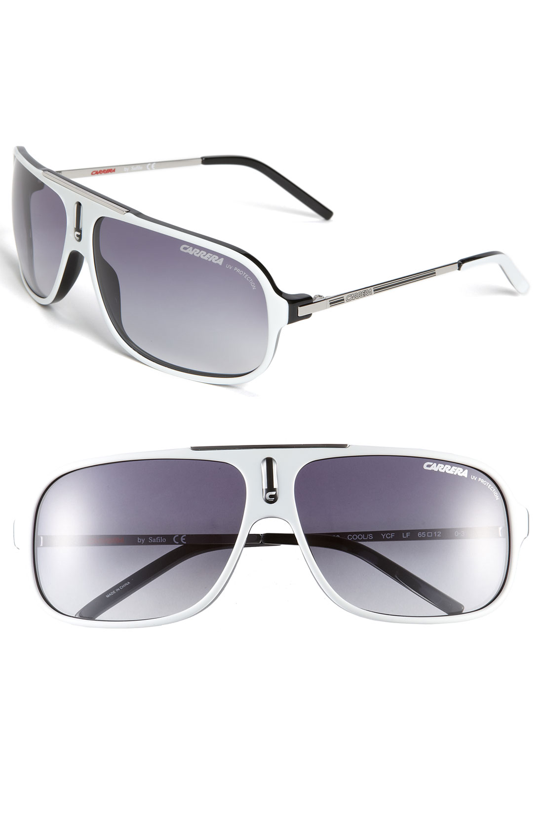 Carrera Eyewear Cool Aviator Sunglasses In White For Men Lyst 