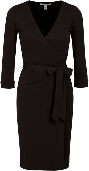 Diane Von Furstenberg New Julian Wrap Dress in Black (chocolate) - Lyst