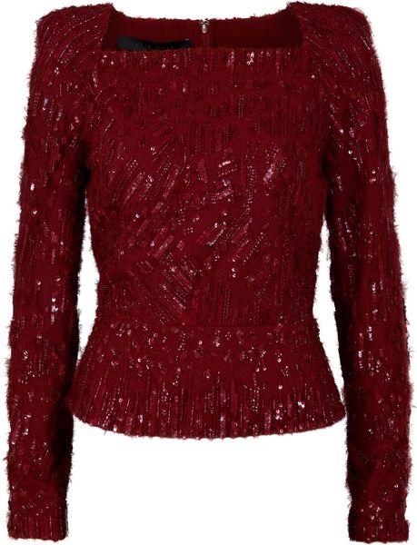 red sequin top uk