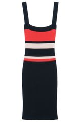 Eastland Stripe Bodycon Sleeveless Dress