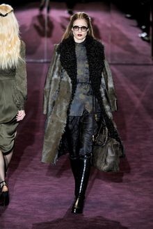 Gucci Fall 2012 Paisley Print Silk Pants In Navy Blue  - Lyst