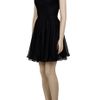 Halston Heritage One Shoulder Gathered Dress in Black - Lyst