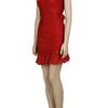 Halston Heritage Gathered Strapless Dress in Red - Lyst
