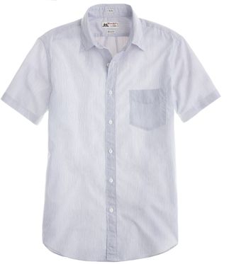 J.Crew Thomas Mason® Fabric Short-sleeve Shirt in Pinstripe - Lyst