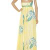 Laundry By Shelli Segal Floralprint Silk Maxi Dress in Yellow - Lyst