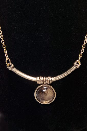 Low Luv X Erin Wasson Mini Bar & Round Stone Necklace - Yellow Gold - Lyst