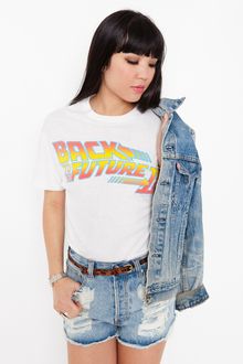 Nasty Gal Back To The Future Tee - Lyst