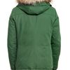 Peuterey Fur Hood Techical Cotton Down Jacket in Green for Men - Lyst