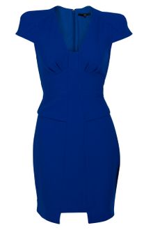 Tibi Crepe Cap Sleeve Dress - Lyst