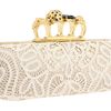 Alexander Mcqueen Knuckle Box Clutch in Beige (w) - Lyst
