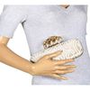 Alexander Mcqueen Knuckle Box Clutch in Beige (w) - Lyst
