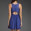 Cut25 Lace Dress with Back Cut Out in Blue (iris) - Lyst