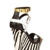 Diego Dolcini 130mm Laminated Leather & Ponyskin Wedge in Gold (black) - Lyst