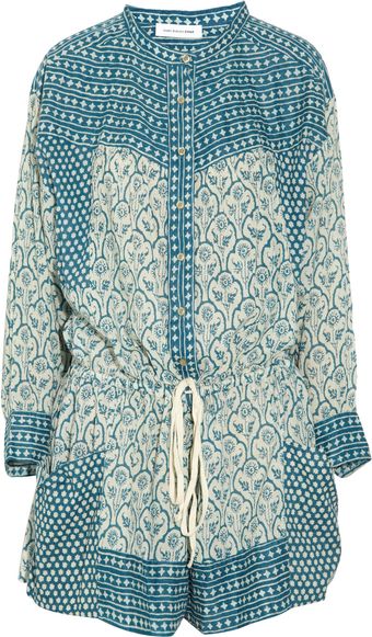 Etoile Isabel Marant Hana Printed Cotton-voile Playsuit - Lyst