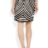 Gucci Fringed Leather Skirt in Black - Lyst