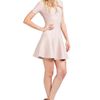 Hervé Léger Flare Skirt Dress in Bare in Pink (bare) - Lyst