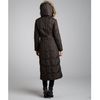 London Fog Brown Quilted Zip Front Faux Fur Hooded Down Full Coat in Brown - Lyst