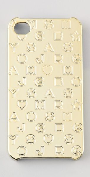 Marc By Marc Jacobs Metallic Stardust Logo Iphone Case - Lyst