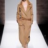 Max Mara Fall 2012 Cropped Plated Front Wool Pants With Side Pockets, Leather Belt And Elasticated Hems in Brown - Lyst