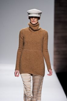 Max Mara Fall 2012 Long Sleeve Turtleneck Wool Sweater in Brown  - Lyst