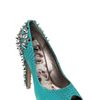 Sam Edelman 110mm Leather Snake Print Spikes Pumps in Blue (petrol) - Lyst