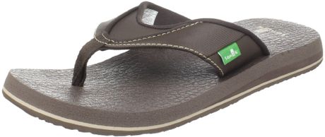 Sanuk Mens Beer Cozy Flip Flop in Brown for Men - Lyst
