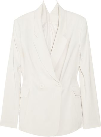 Theyskens' Theory Fologna Double-Breasted Brushed-Twill Blazer - Lyst