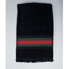 Gucci Black Cotton Web Stripe Beach Towel in Black - Lyst