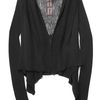 Rick Owens Mesh Knit Cardigan in Black - Lyst