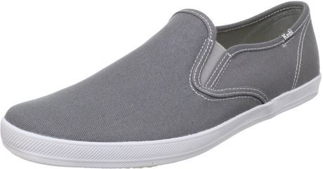 Keds Mens Champion Slip On Canvas Sneaker in Gray for Men (grey) - Lyst