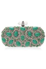 Marchesa Crystal and Stone Clutch