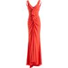 Nina Ricci Ruffled Evening Gown in Red - Lyst