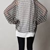 Beyond Vintage Printed Silk Cape in Black (beige) - Lyst