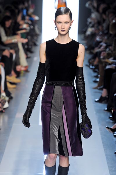 Bottega Veneta Fall 2012 Blue Clutch with Weaved Print  in Blue - Lyst