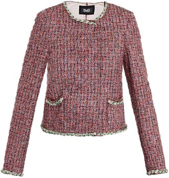 D&G Tweed Chain-trim Jacket - Lyst